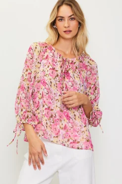 Alanna Floral Print Longsleeve Blouse*SKIES ARE BLUE Online