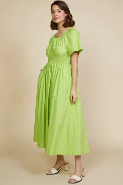 Andrea Poplin Midi Dress*SKIES ARE BLUE Sale