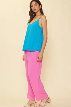 Back Strap Detail Pleated Cami*SKIES ARE BLUE Best