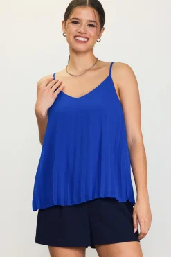 Back Strap Detail Pleated Cami*SKIES ARE BLUE Online