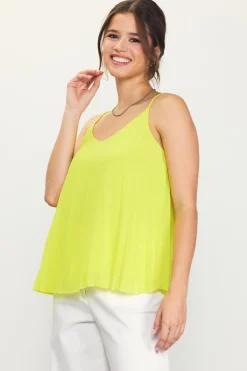 Back Strap Detail Pleated Cami*SKIES ARE BLUE Best