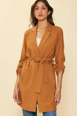 Belted Trench Coat*SKIES ARE BLUE Outlet