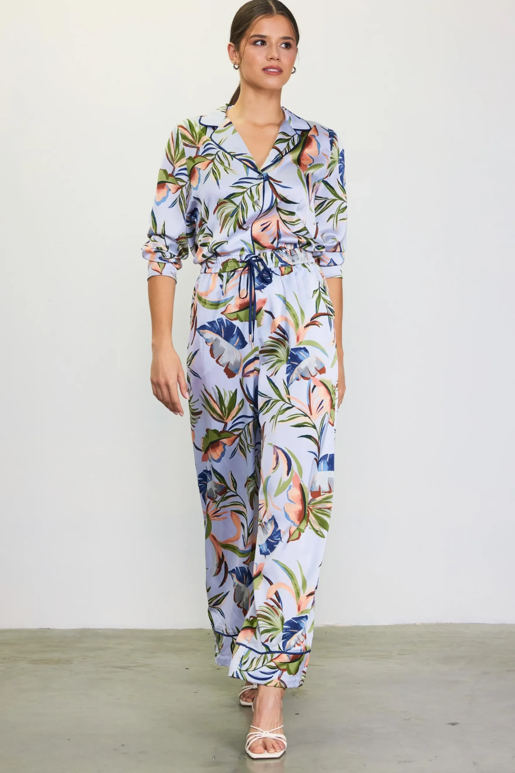 Bianca Floral Print Elastic Waistband Pants*SKIES ARE BLUE Sale