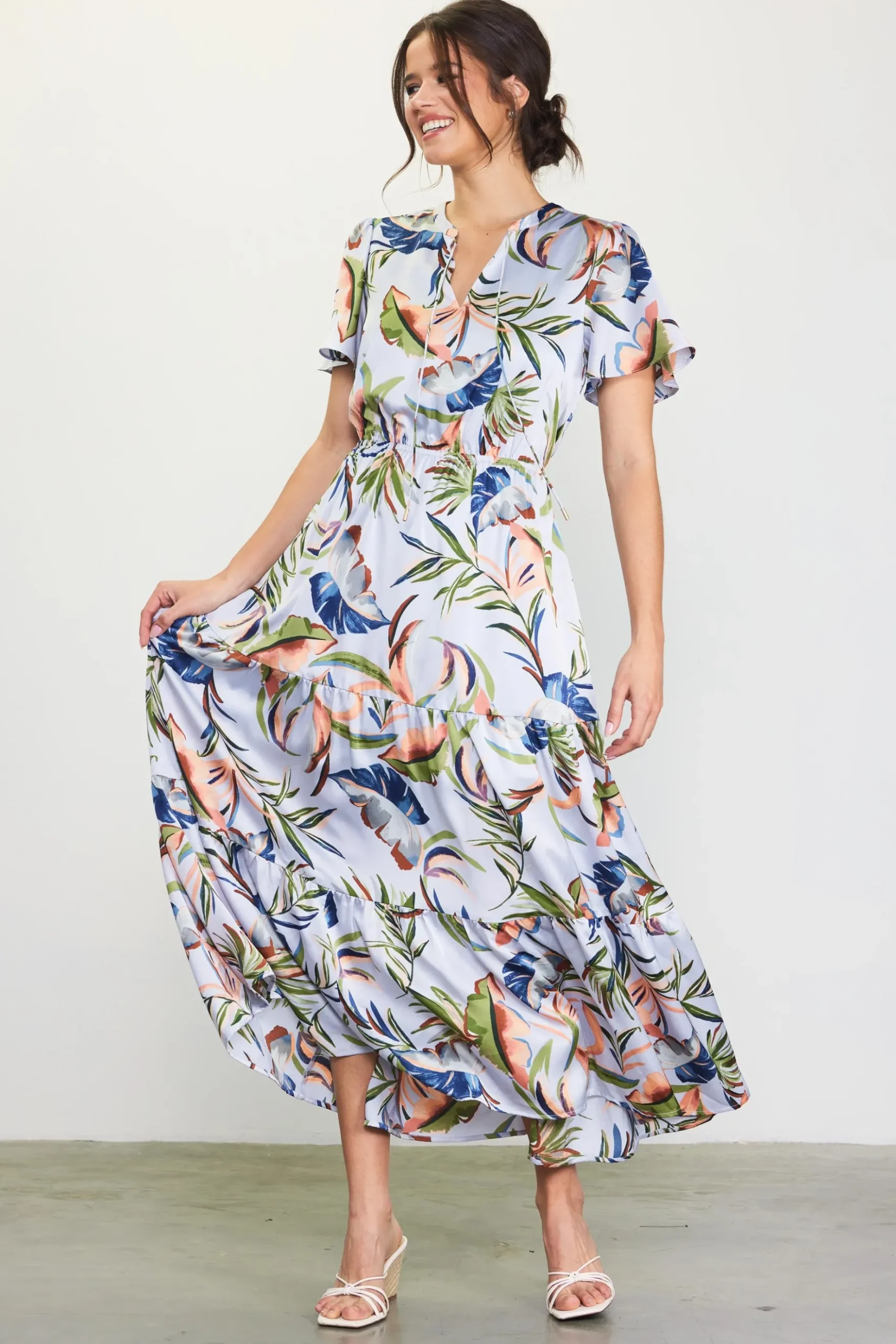 Bianca Floral Spring Maxi Dress*SKIES ARE BLUE Hot