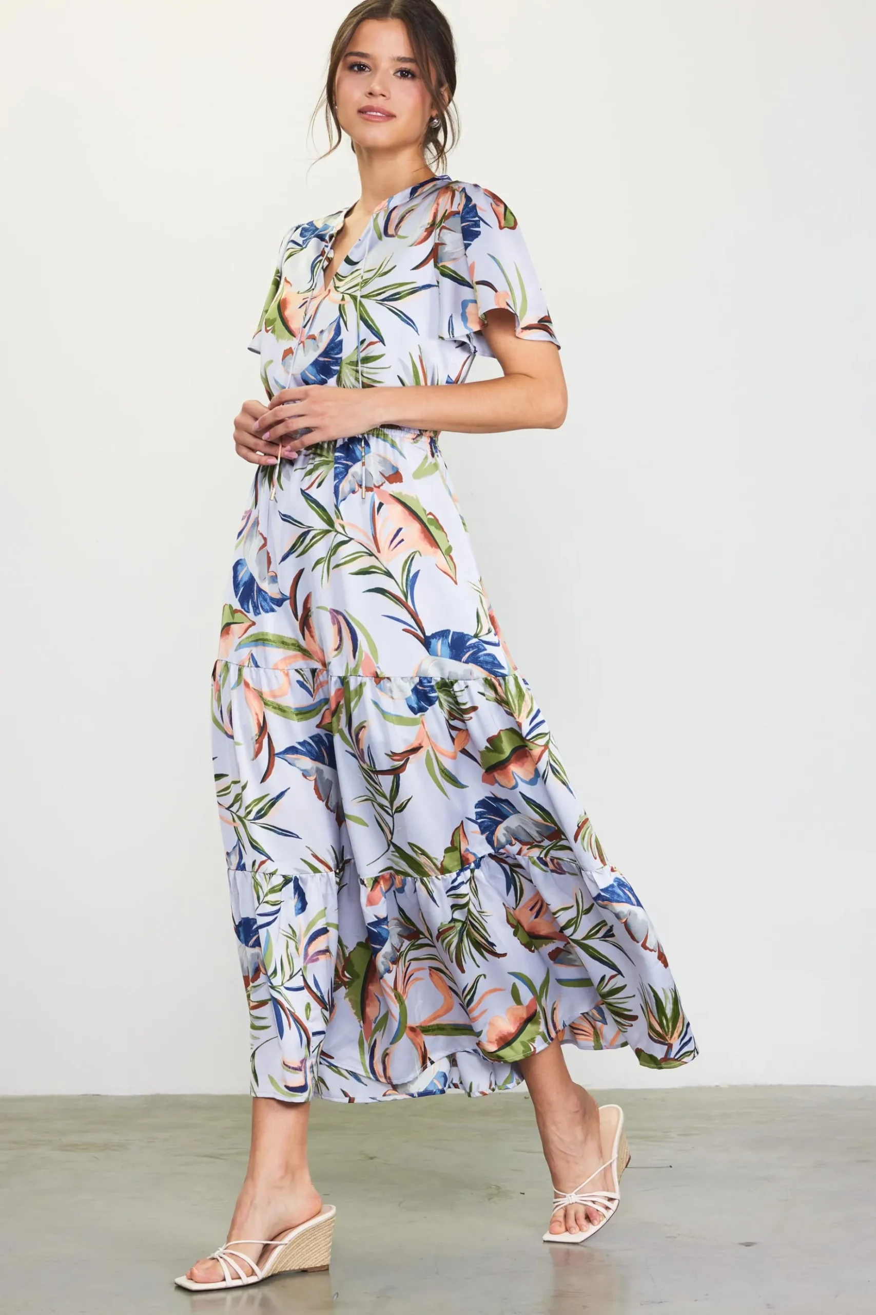 Bianca Floral Spring Maxi Dress*SKIES ARE BLUE Hot