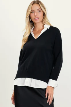 Blair Mixed Media Sweater*SKIES ARE BLUE Online