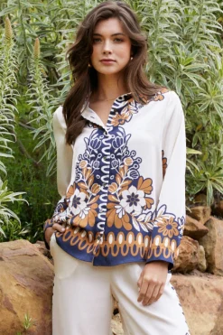 Blythe Floral Print Longsleeve Blouse*SKIES ARE BLUE Sale