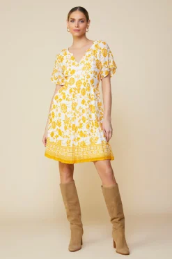 Border Print Mini Dress*SKIES ARE BLUE Online