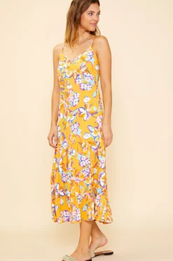 Button Detail Midi Dress*SKIES ARE BLUE Best