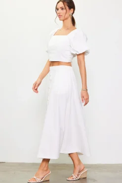 Button Down Maxi Skirt*SKIES ARE BLUE New