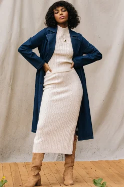 Cable Knit Midi Skirt*SKIES ARE BLUE Sale