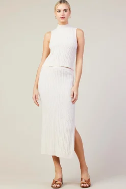 Cable Knit Midi Skirt*SKIES ARE BLUE Sale