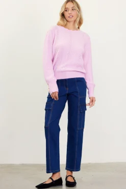 Cable Knit Sweater*SKIES ARE BLUE Clearance