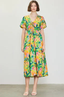 Celine Floral Print Midi Dress*SKIES ARE BLUE Best