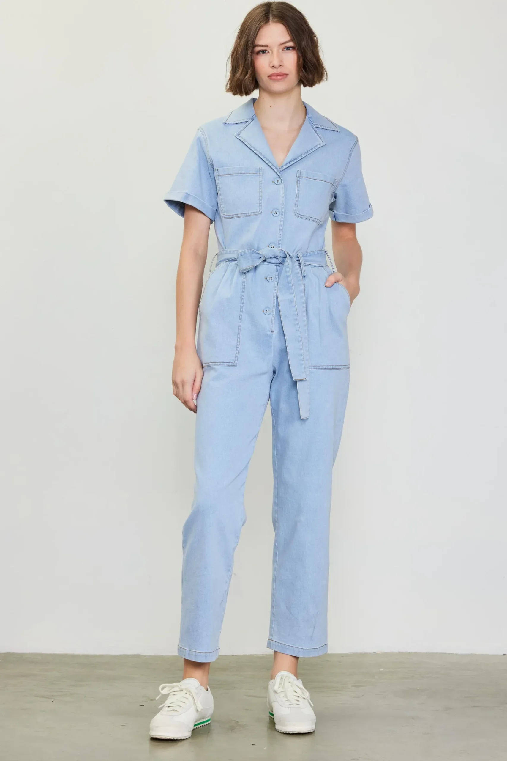 Washed Utility Jumpsuit*SKIES ARE BLUE Sale