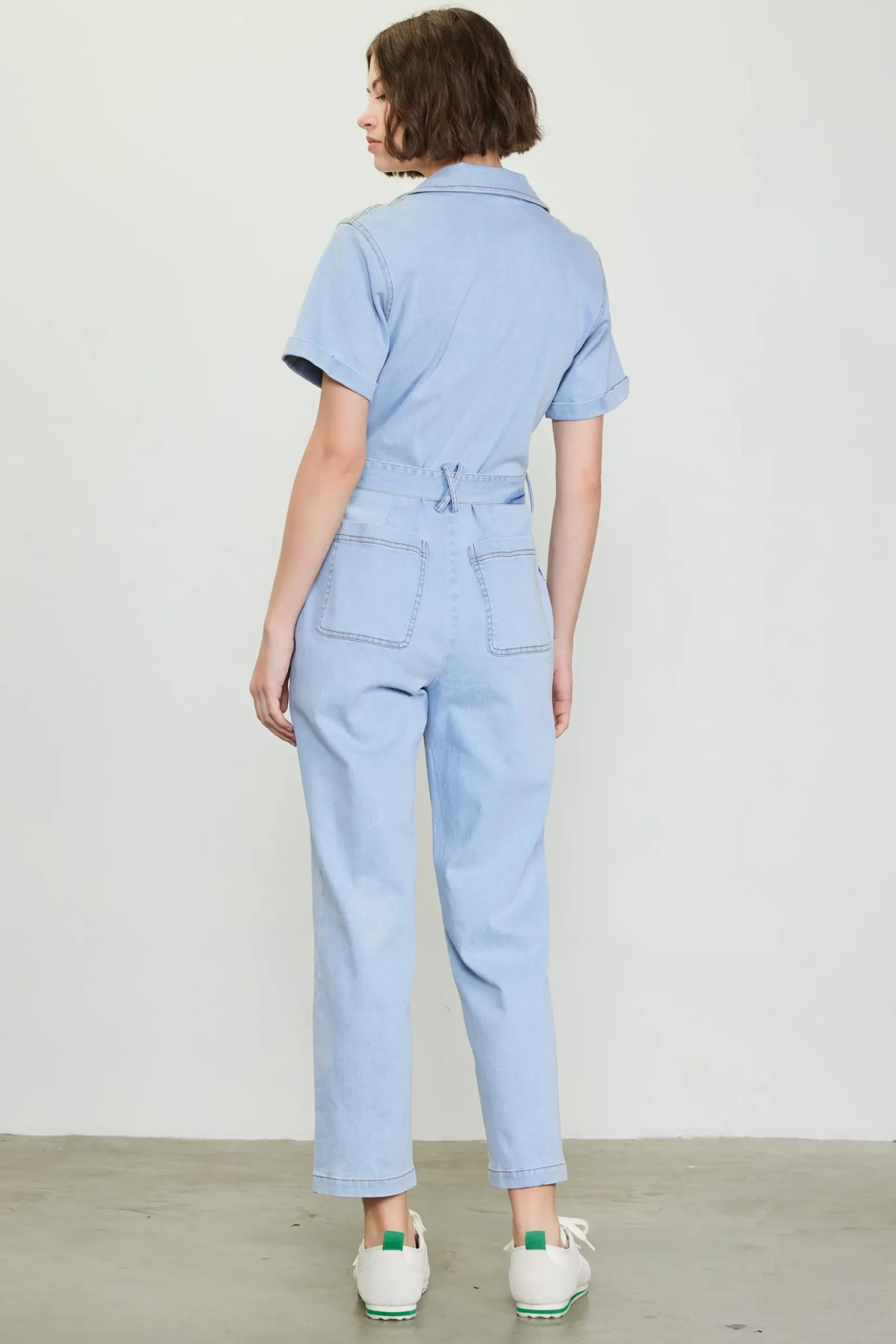 Washed Utility Jumpsuit*SKIES ARE BLUE Sale