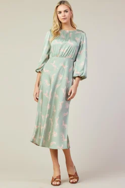 Cheetah Print Midi Dress*SKIES ARE BLUE Outlet