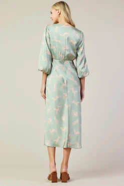 Cheetah Print Midi Dress*SKIES ARE BLUE Outlet