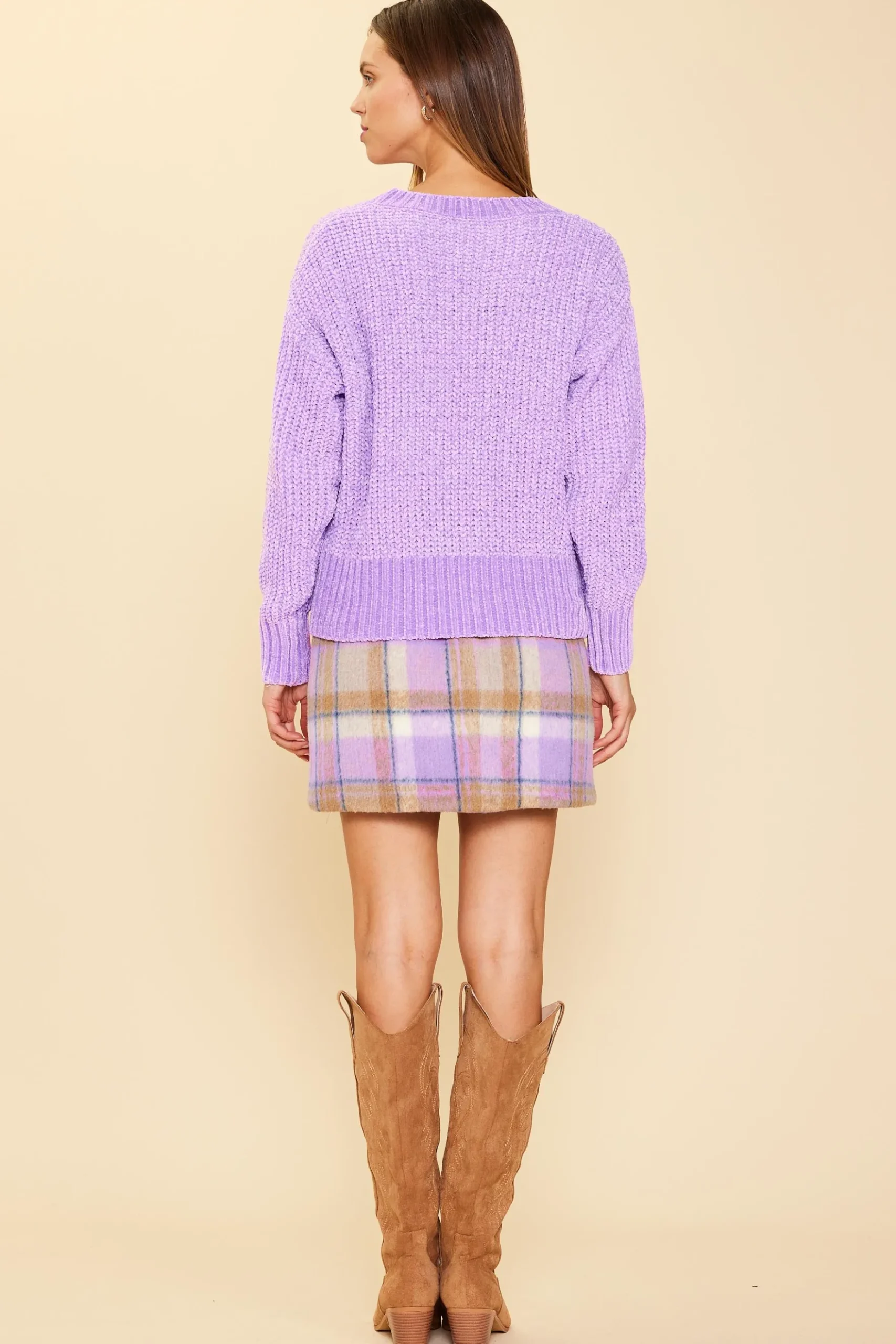 Chenille Knit Sweater*SKIES ARE BLUE Hot