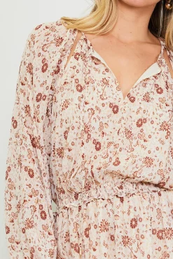 Chiffon Print Split Midi Dress*SKIES ARE BLUE Sale