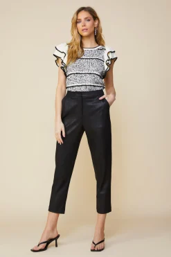 Coated Ponte Pants*SKIES ARE BLUE Discount