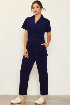 Corduroy Utility Jumpsuit*SKIES ARE BLUE Clearance