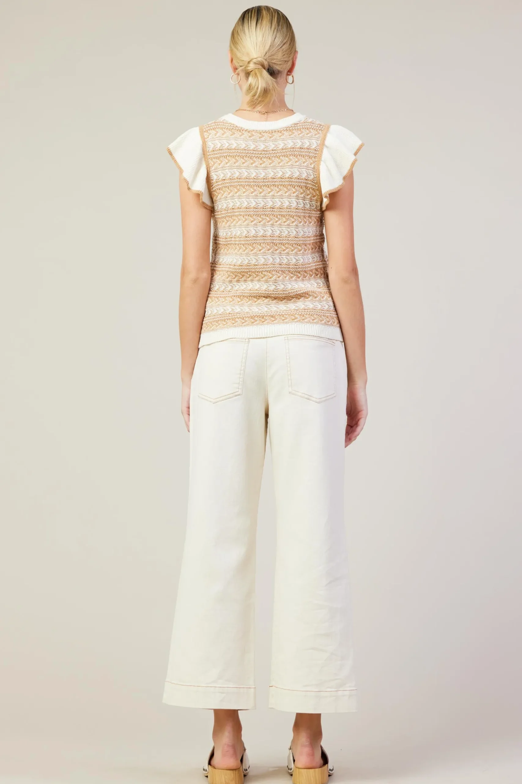 Cotton Twill Crop Pants*SKIES ARE BLUE Clearance