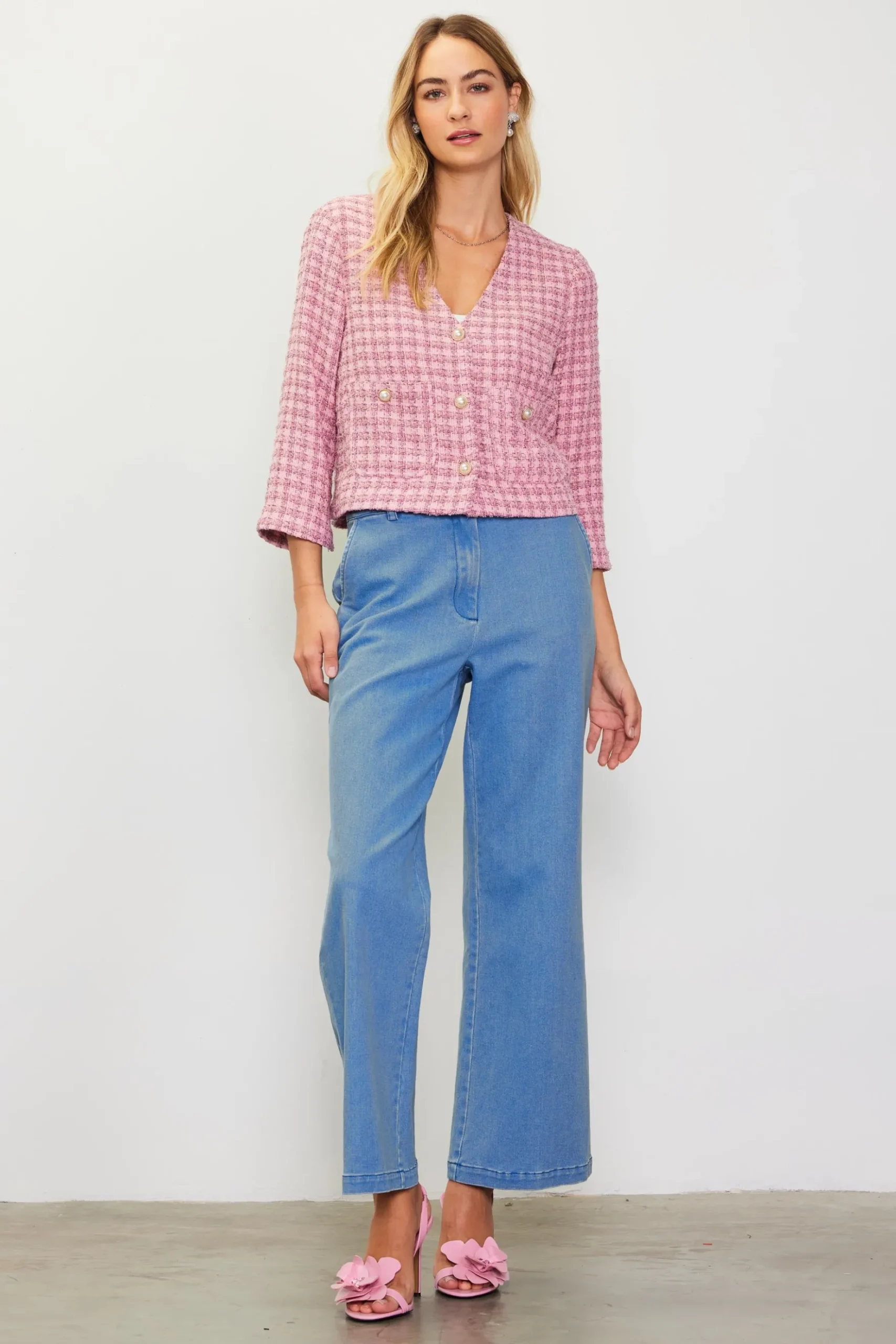 Cropped Tweed Jacket*SKIES ARE BLUE Outlet