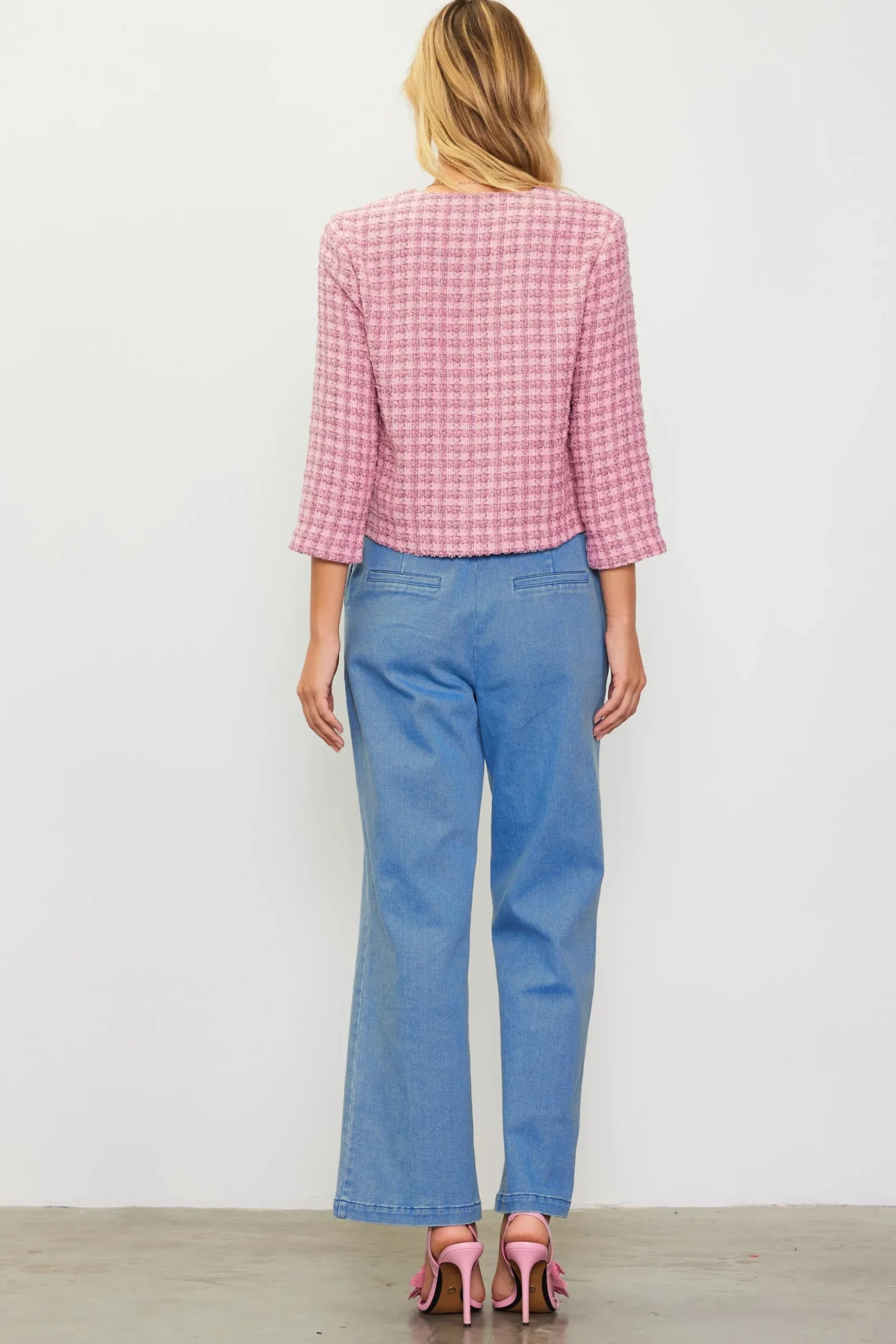 Cropped Tweed Jacket*SKIES ARE BLUE Outlet