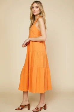 Cross Back Tiered Maxi Dress*SKIES ARE BLUE Best