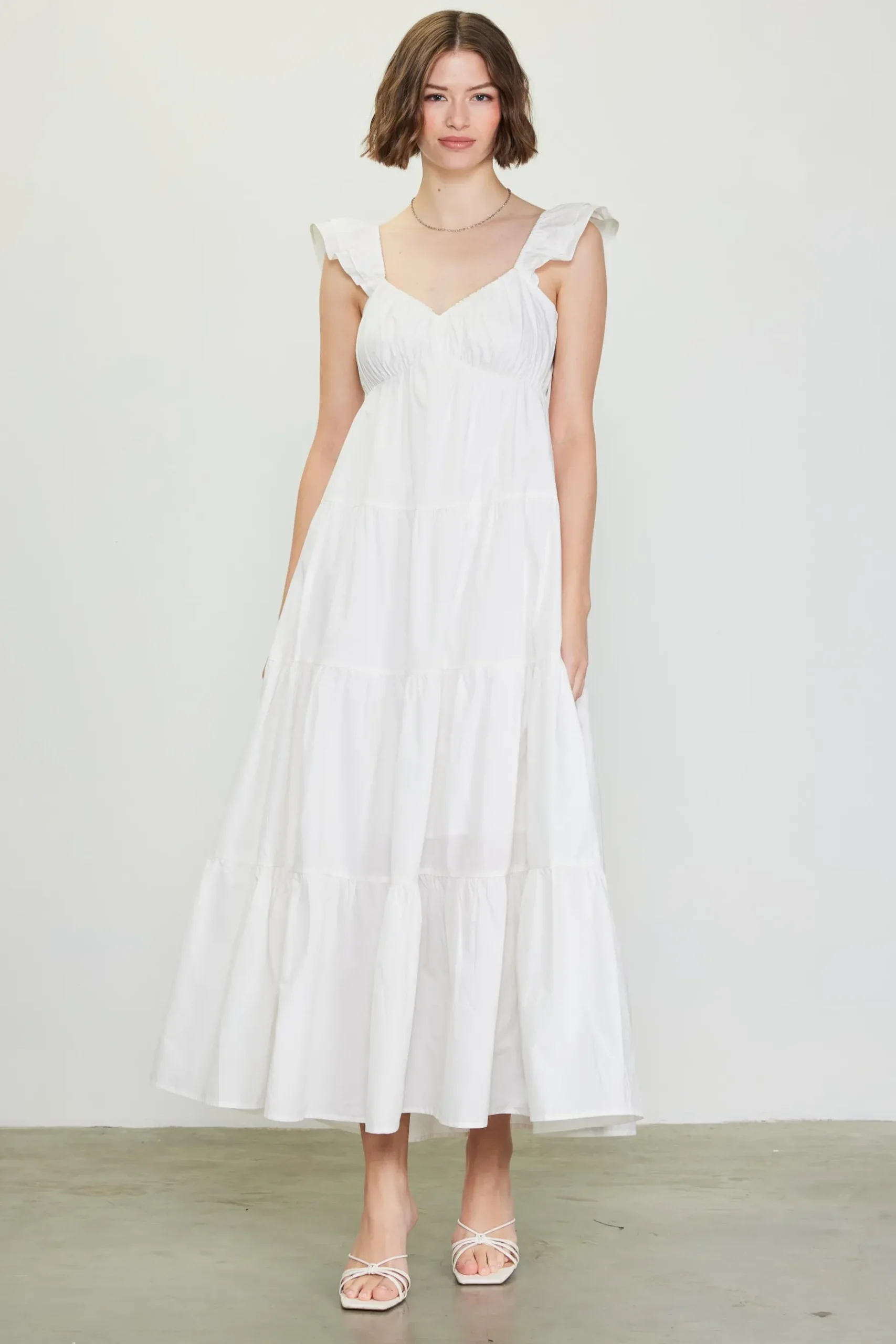 Diana Poplin Maxi Dress*SKIES ARE BLUE