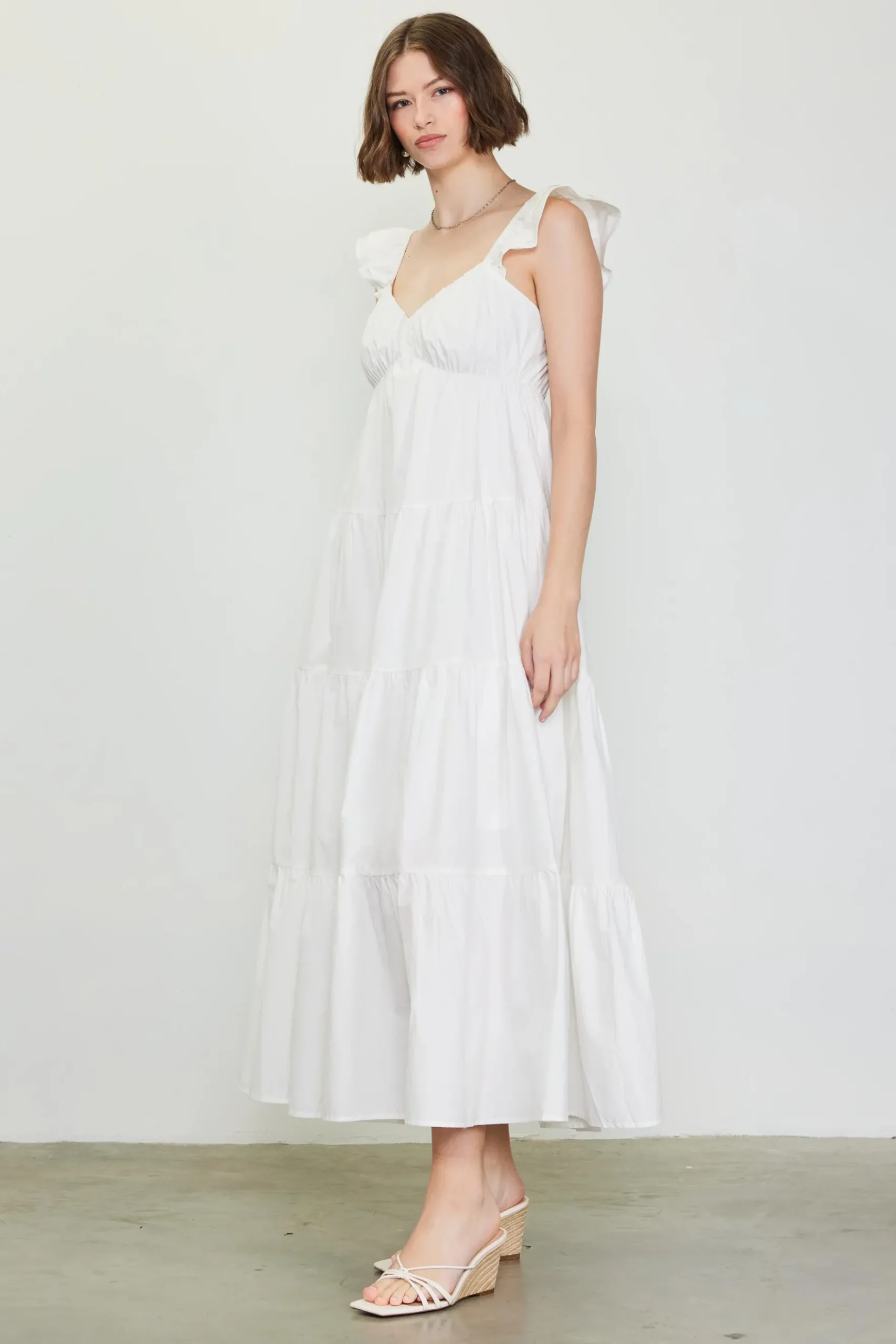 Diana Poplin Maxi Dress*SKIES ARE BLUE