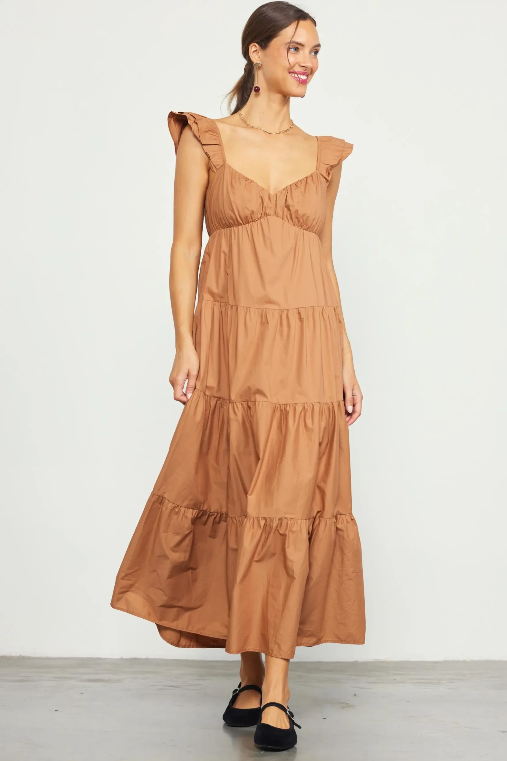 Diana Poplin Maxi Dress*SKIES ARE BLUE Hot