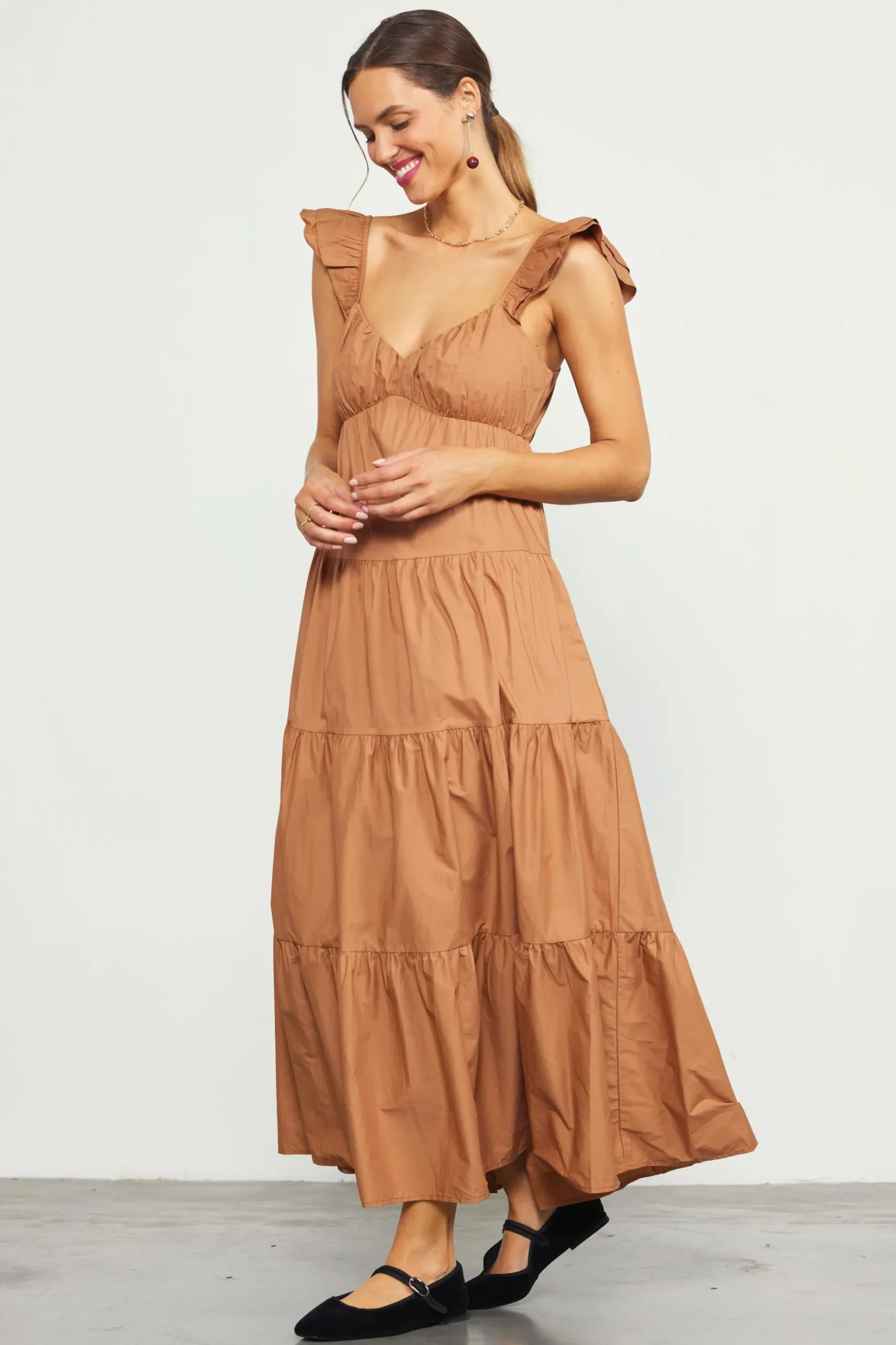 Diana Poplin Maxi Dress*SKIES ARE BLUE Hot
