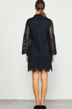 Embroidered Eyelet Lace Mini Dress*SKIES ARE BLUE Best