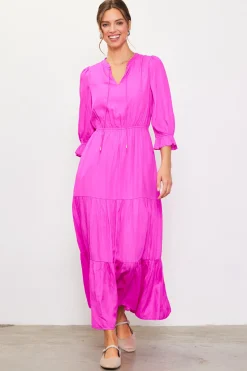 Emery Ruffle Tiered Maxi Dress*SKIES ARE BLUE Hot