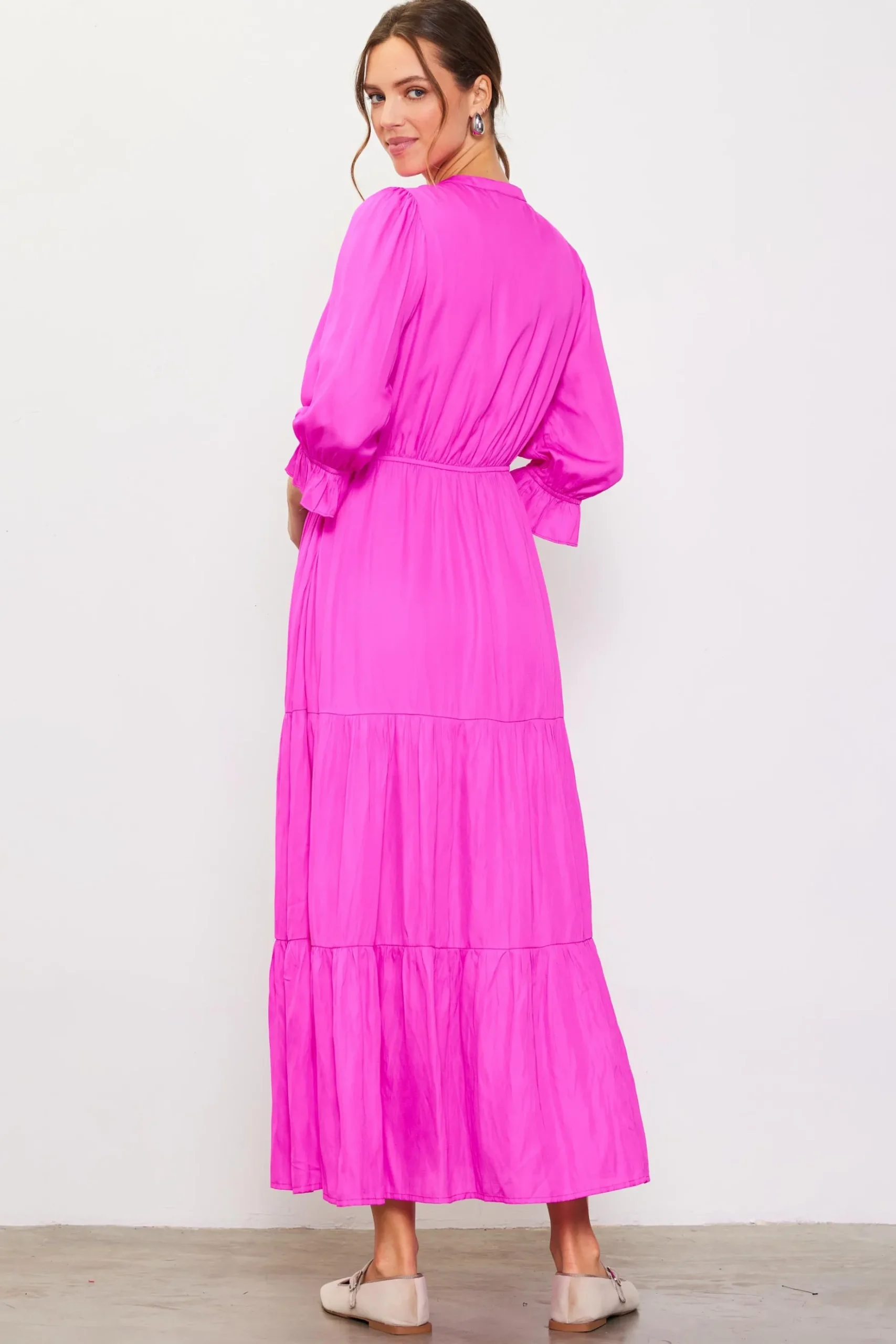 Emery Ruffle Tiered Maxi Dress*SKIES ARE BLUE Hot