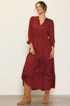 Emery Ruffle Tiered Maxi Dress*SKIES ARE BLUE