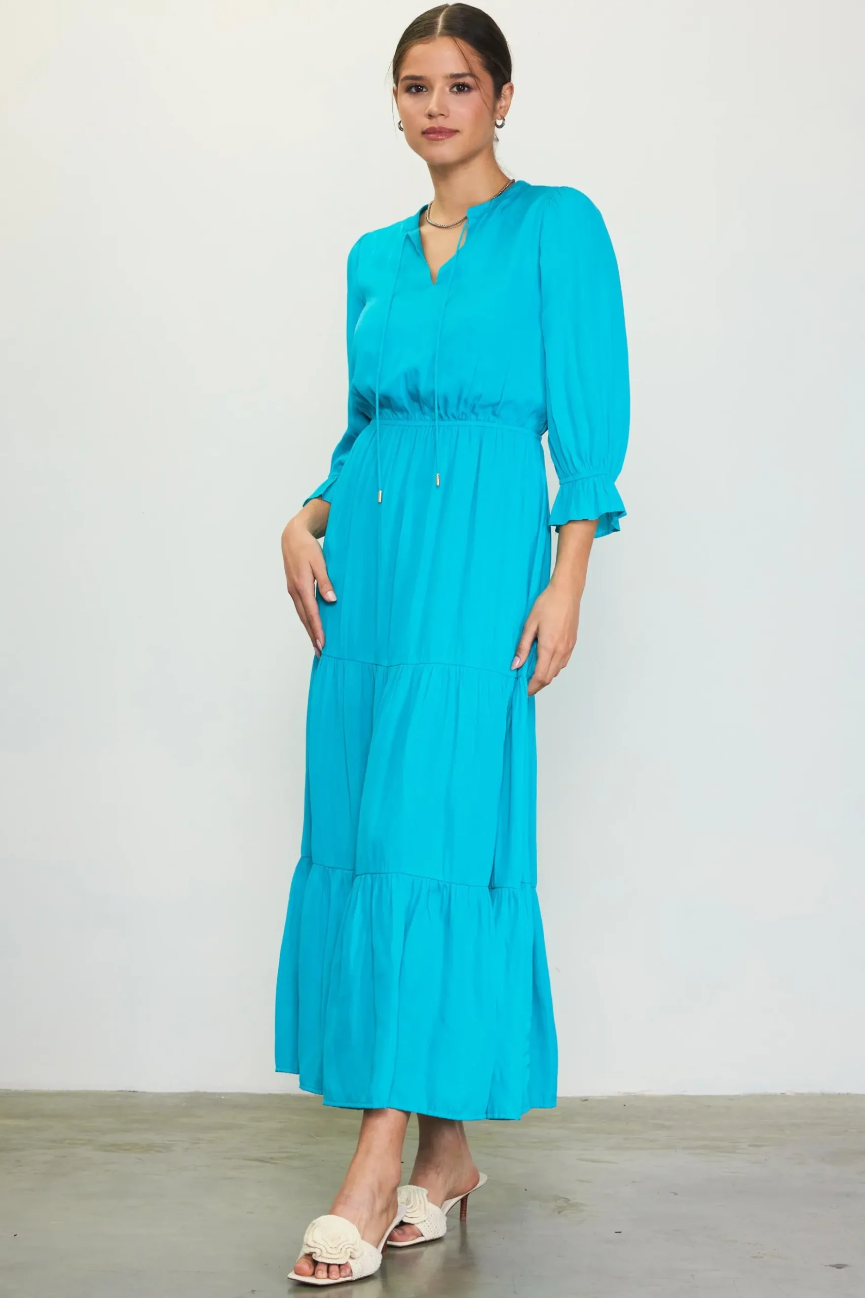Emery Ruffle Tiered Maxi Dress*SKIES ARE BLUE New