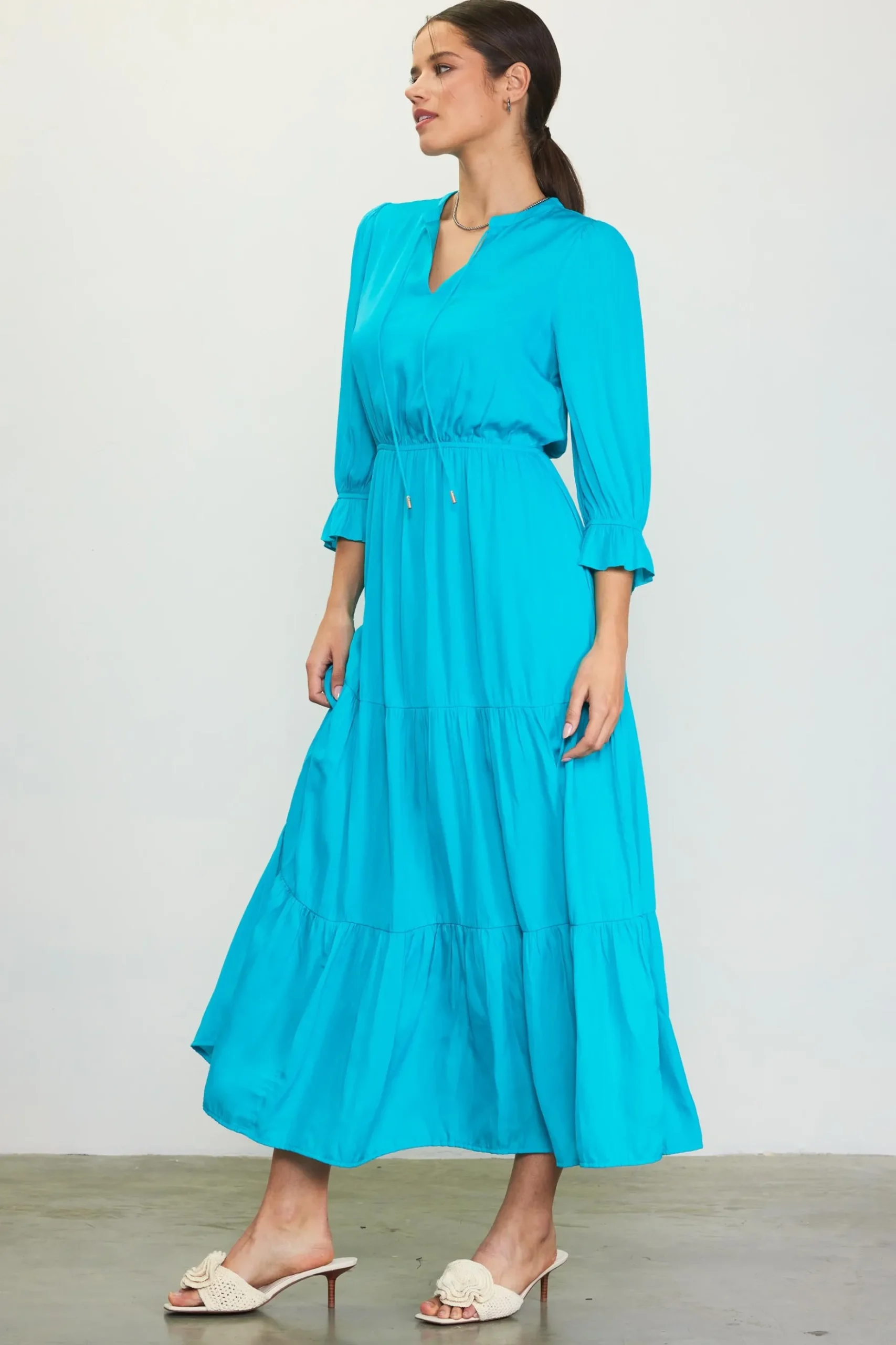 Emery Ruffle Tiered Maxi Dress*SKIES ARE BLUE New