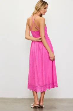 Eyelet Lace Midi Dress*SKIES ARE BLUE Hot