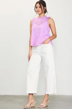 Eyelet Lace Top*SKIES ARE BLUE Best