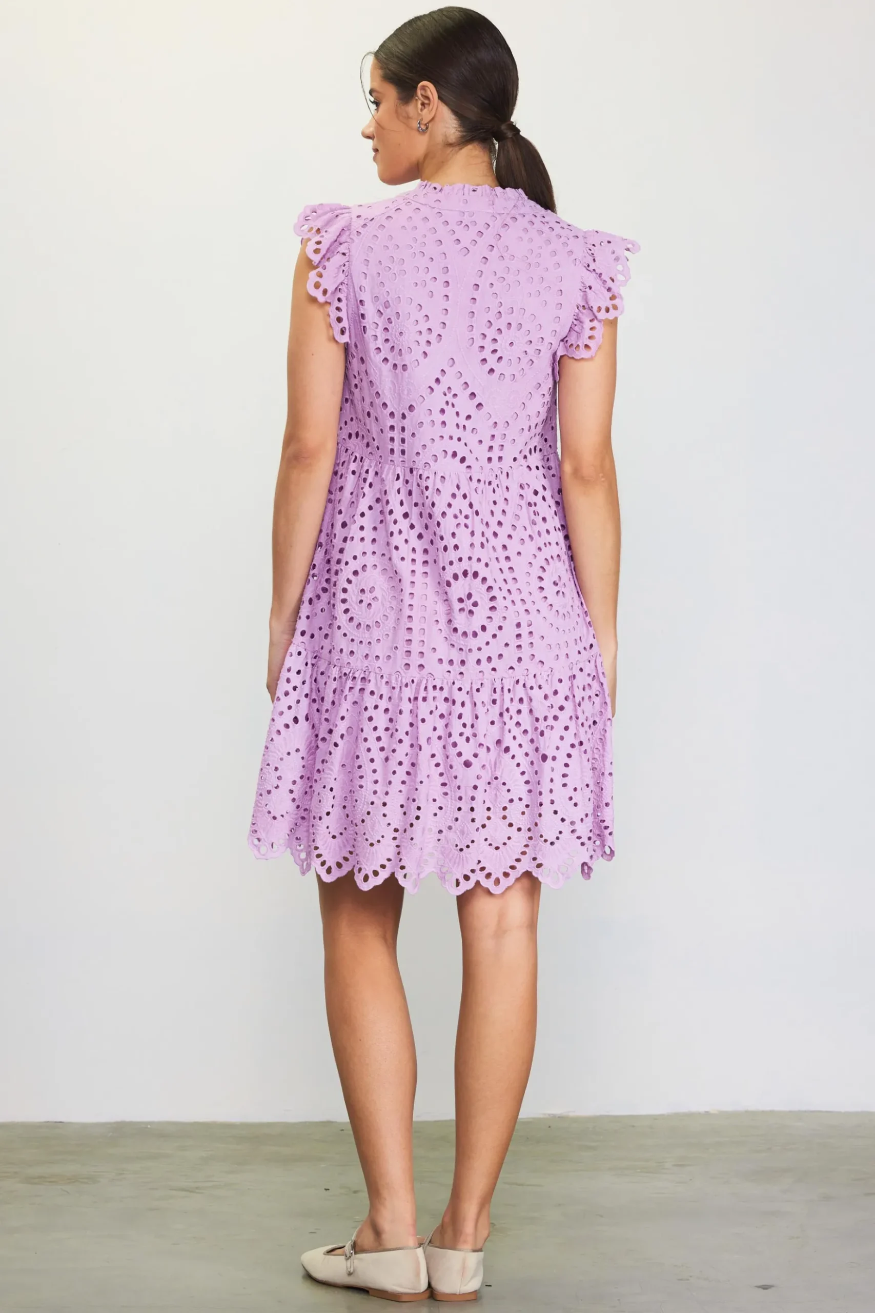Eyelet Mini Dress*SKIES ARE BLUE Outlet
