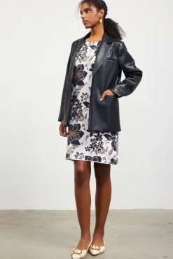 Faux Leather Tailored Blazer*SKIES ARE BLUE Sale