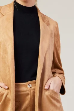 Faux Suede Duster Coat*SKIES ARE BLUE Hot