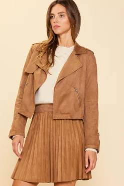 Faux Suede Moto Jacket*SKIES ARE BLUE Online