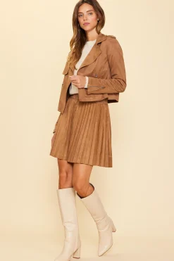Faux Suede Moto Jacket*SKIES ARE BLUE Online