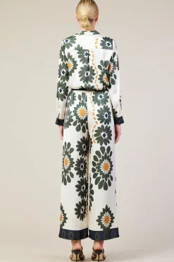 Floral Print Elastic Waistband Pants*SKIES ARE BLUE Best