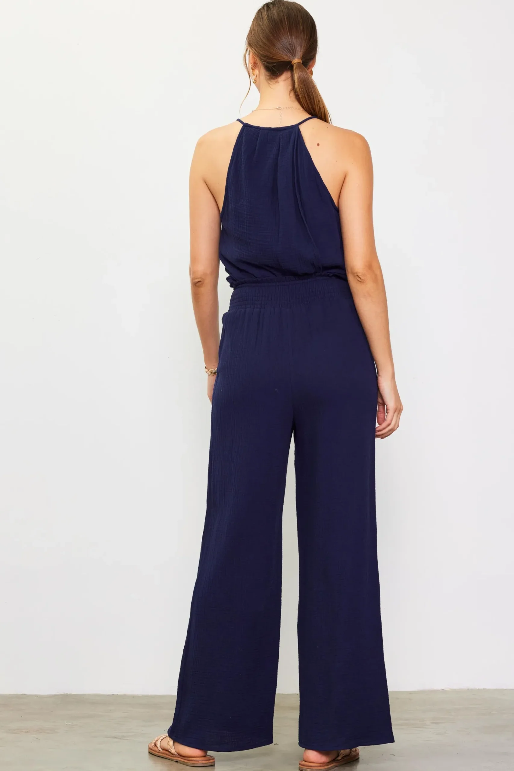 Gaia Smocked Waist Wide Leg Pants*SKIES ARE BLUE Sale