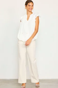 Gwynne Ruffle Short Sleeve Top*SKIES ARE BLUE